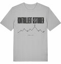 KONTROLLIERT GESTORBEN Organic Trail Running Tee - Black Print - Flat Mockup