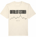 KONTROLLIERT GESTORBEN Heavy Tee – Oversized Organic T-Shirt (Black Print) - Flat Mockup