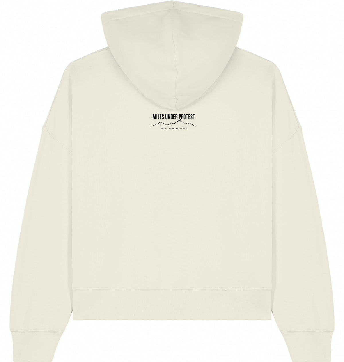 EMBRACE THE PAIN Women's Organic Hoodie – Black Print - Flat Mockup