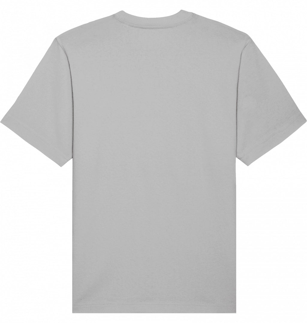 MILES UNDER PROTEST Heavy Tee – Oversized Organic T-Shirt (Black Print) - Flat Mockup