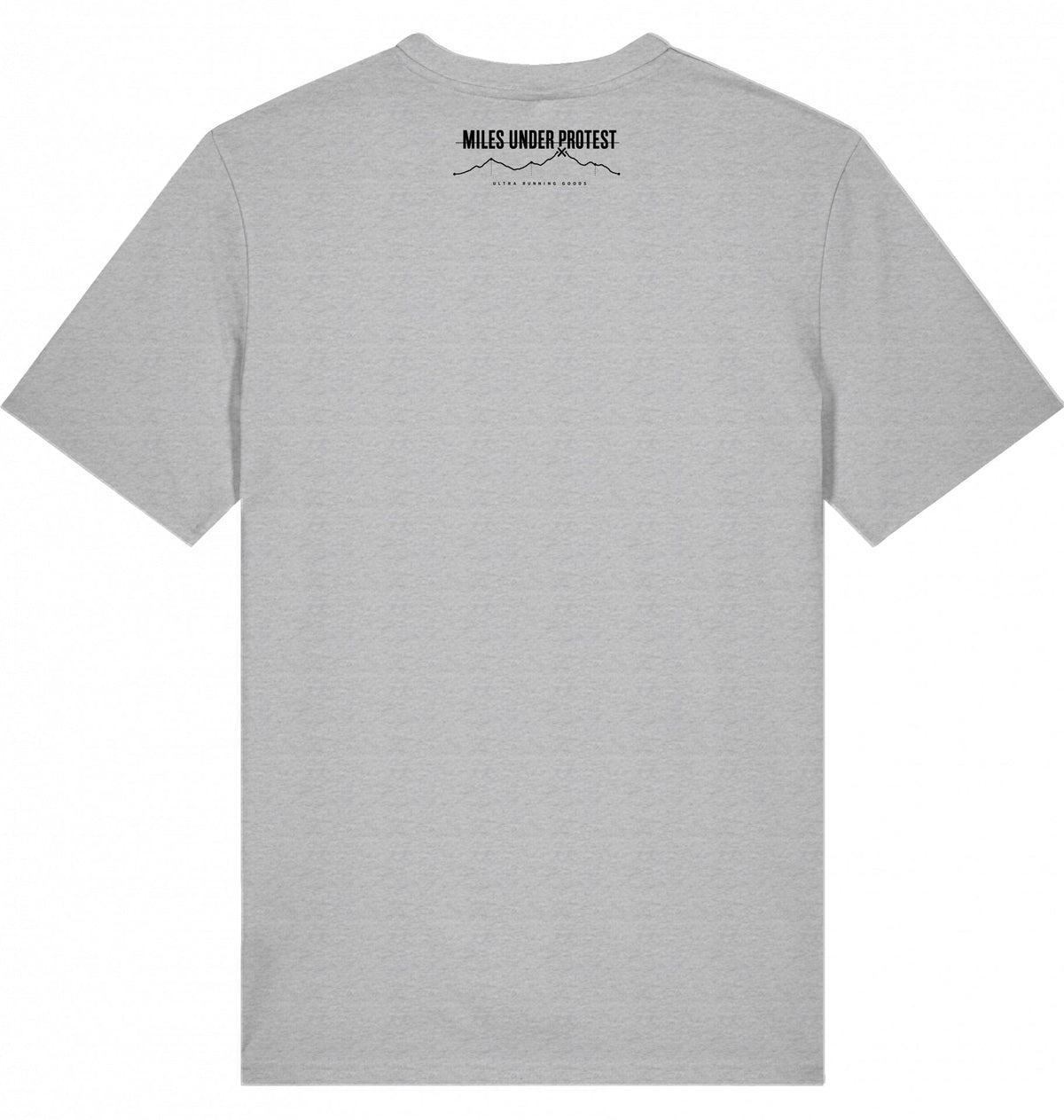 KONTROLLIERT GESTORBEN Organic Trail Running Tee - Black Print - Flat Mockup