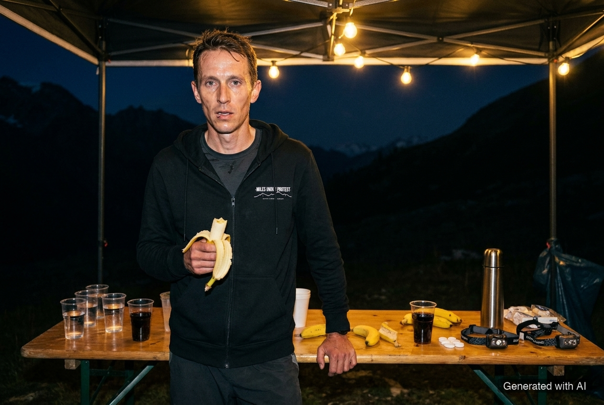 EMBRACE THE PAIN Zip Hoodie – Organic Zip-Through Hoodie (White Print) - Trail Running Lifestyle Mockup (Scene 03)