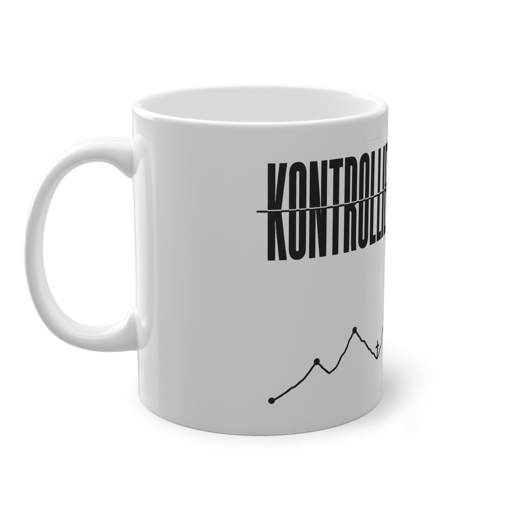 KONTROLLIERT GESTORBEN Mug – Ceramic Mug (Black Print)
