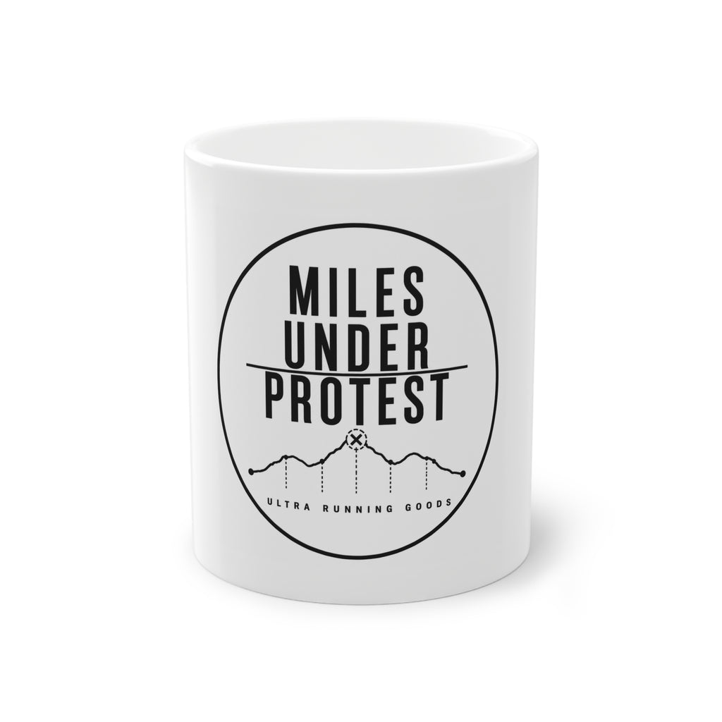 MILES UNDER PROTEST Mug – Ceramic Mug (Black Print)