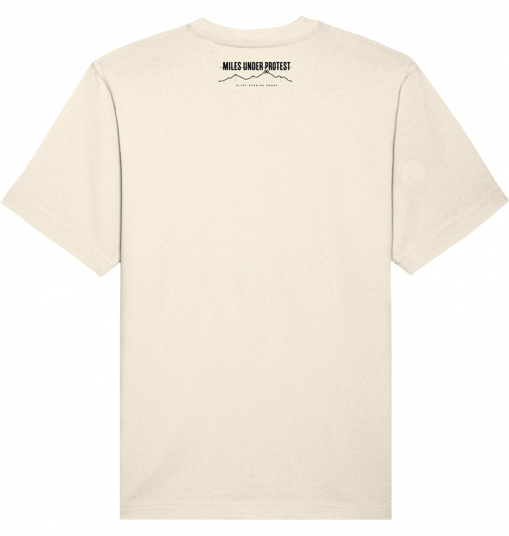 KONTROLLIERT GESTORBEN Heavy Tee – Oversized Organic T-Shirt (Black Print) - Flat Mockup