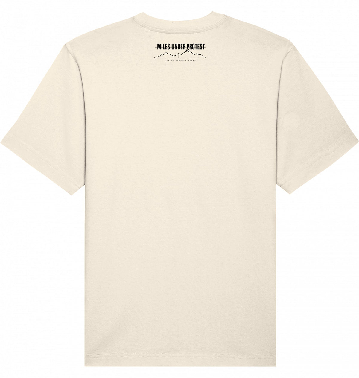 KONTROLLIERT GESTORBEN Heavy Tee – Oversized Organic T-Shirt (Black Print) - Flat Mockup
