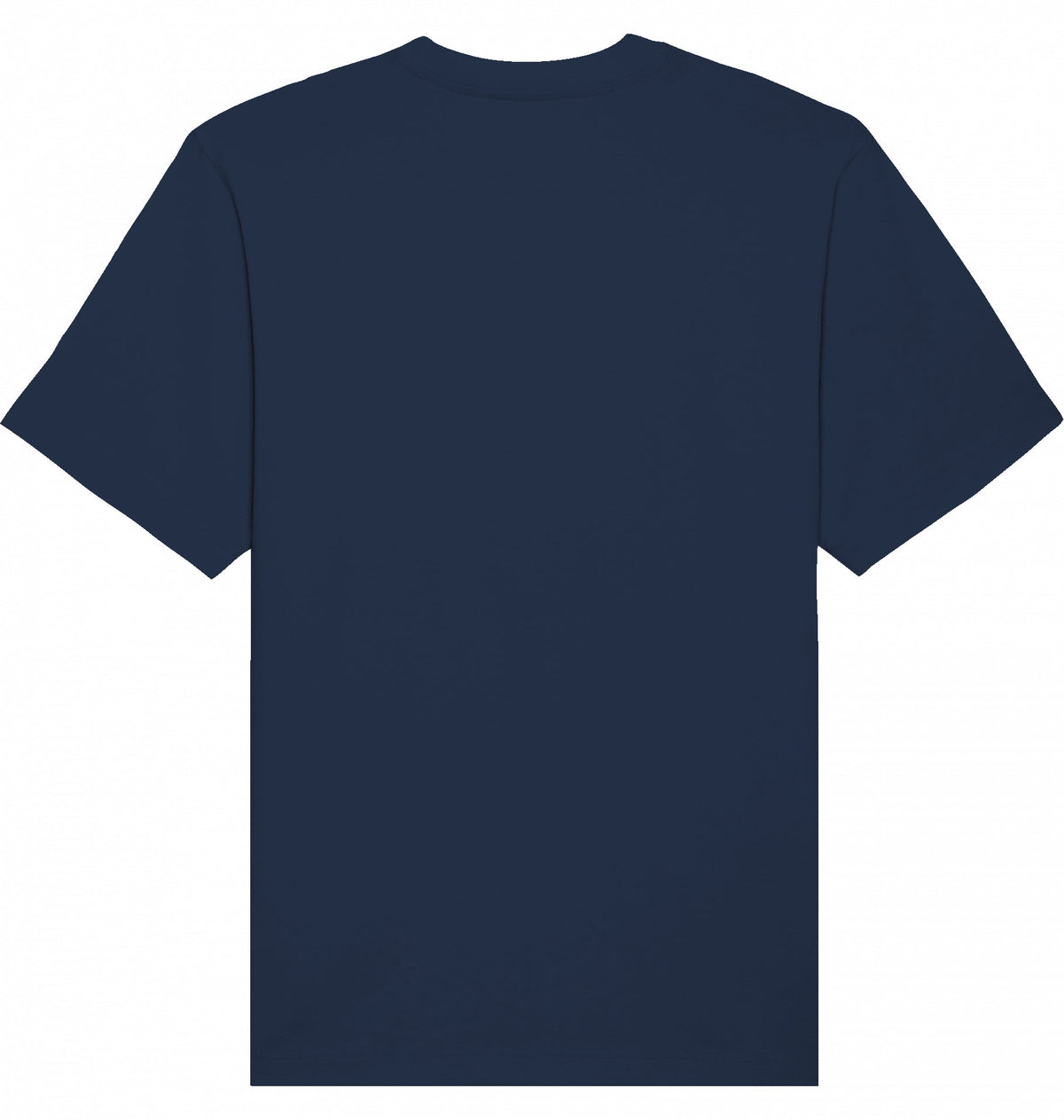 MILES UNDER PROTEST Heavy Tee – Oversized Organic T-Shirt (White Print) - Flat Mockup