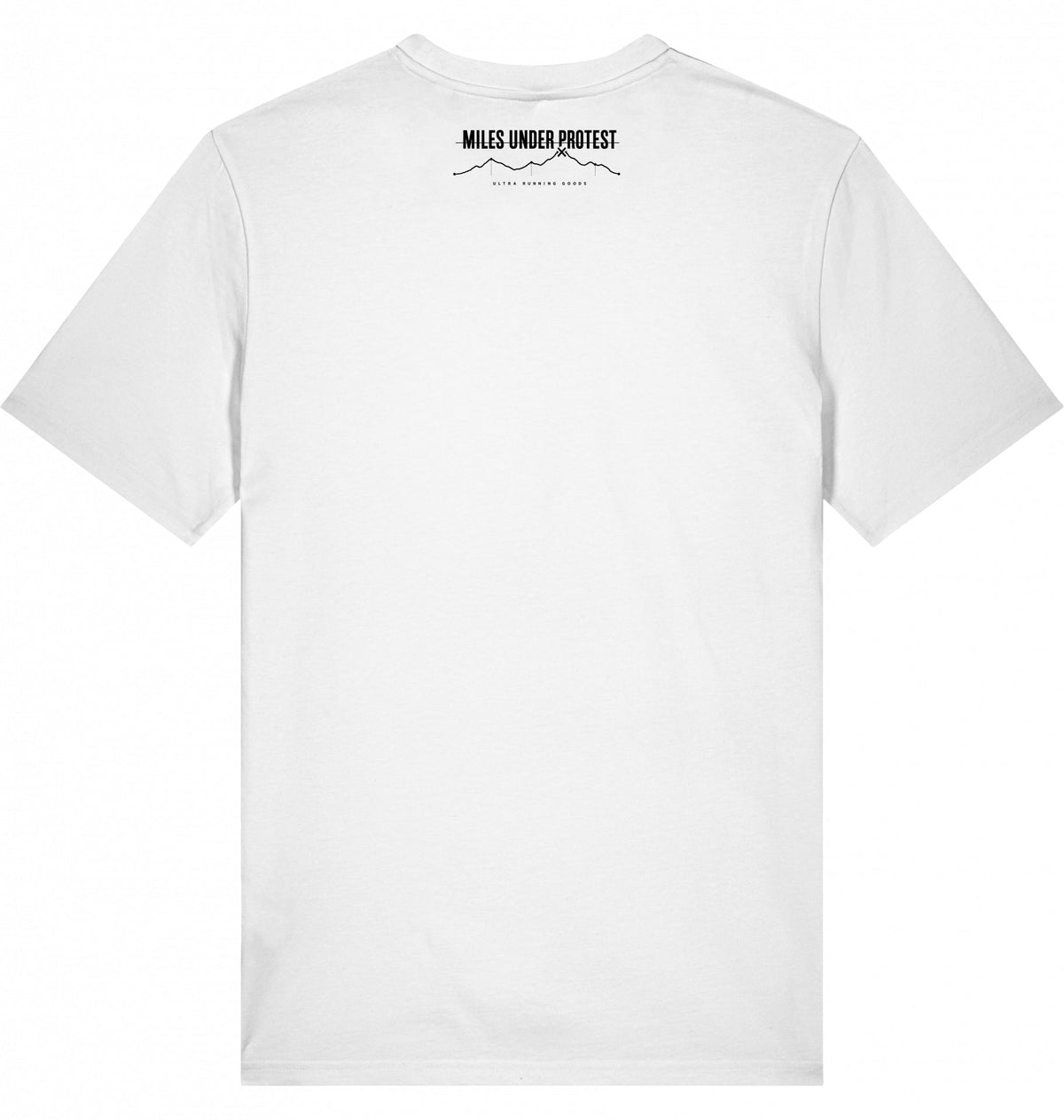 YOU CAN'T FAKE THE MILES Unisex T-Shirt - Black Print - Flat Mockup