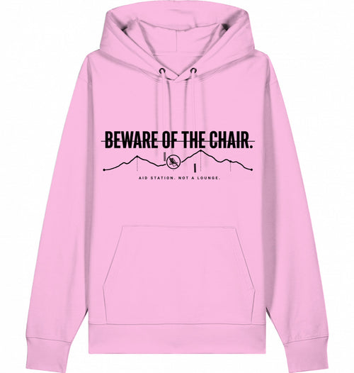 BEWARE OF THE CHAIR HOODIE - BLACK PRINT - Flat Mockup