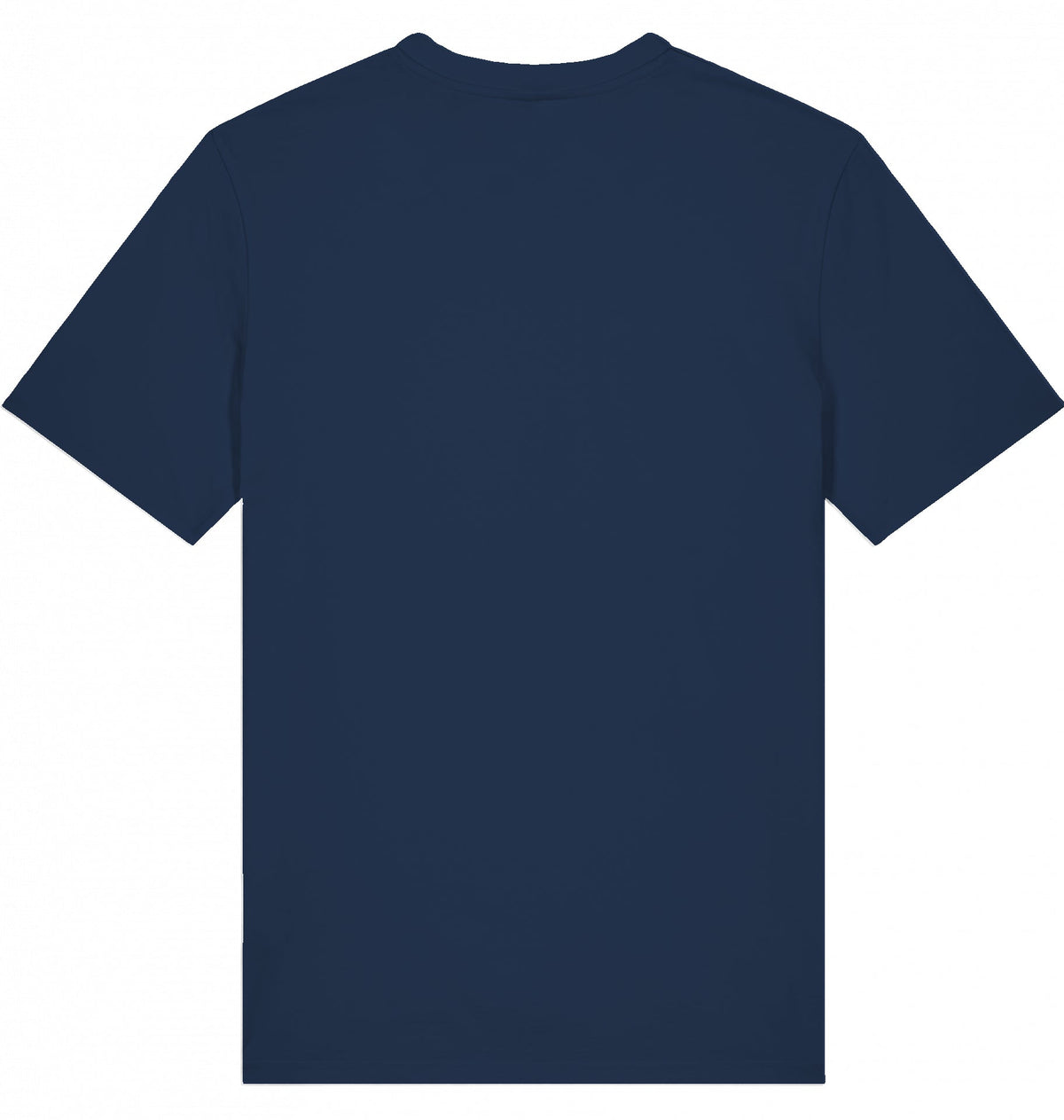MILES UNDER PROTEST Tee – Organic Trail Running T-Shirt (White Print) - Flat Mockup