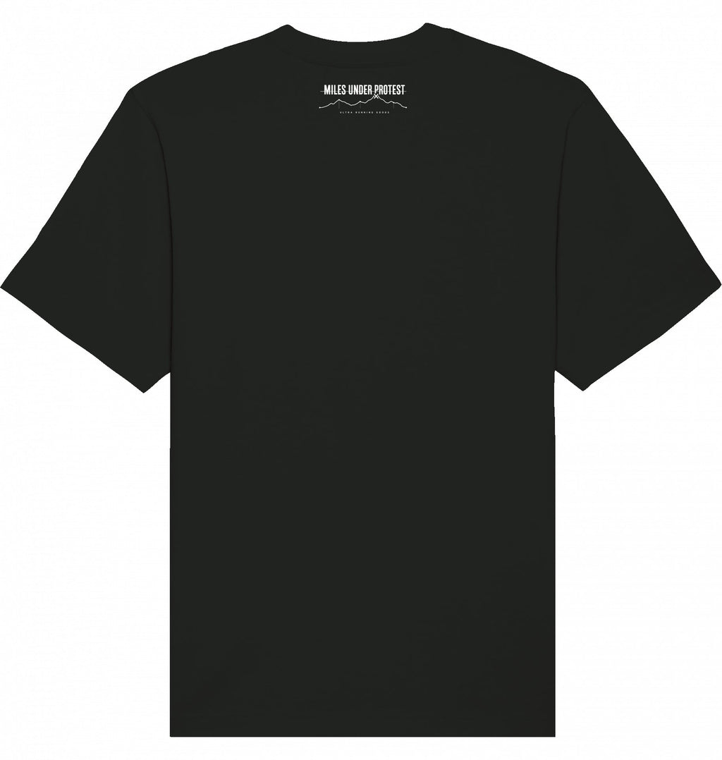 EMBRACE THE PAIN Heavy Tee – Oversized Organic T-Shirt (White Print) - Flat Mockup