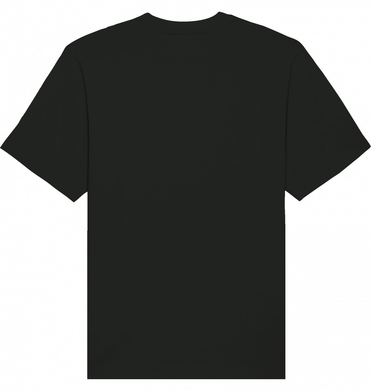 MILES UNDER PROTEST Heavy Tee – Oversized Organic T-Shirt (White Print) - Flat Mockup