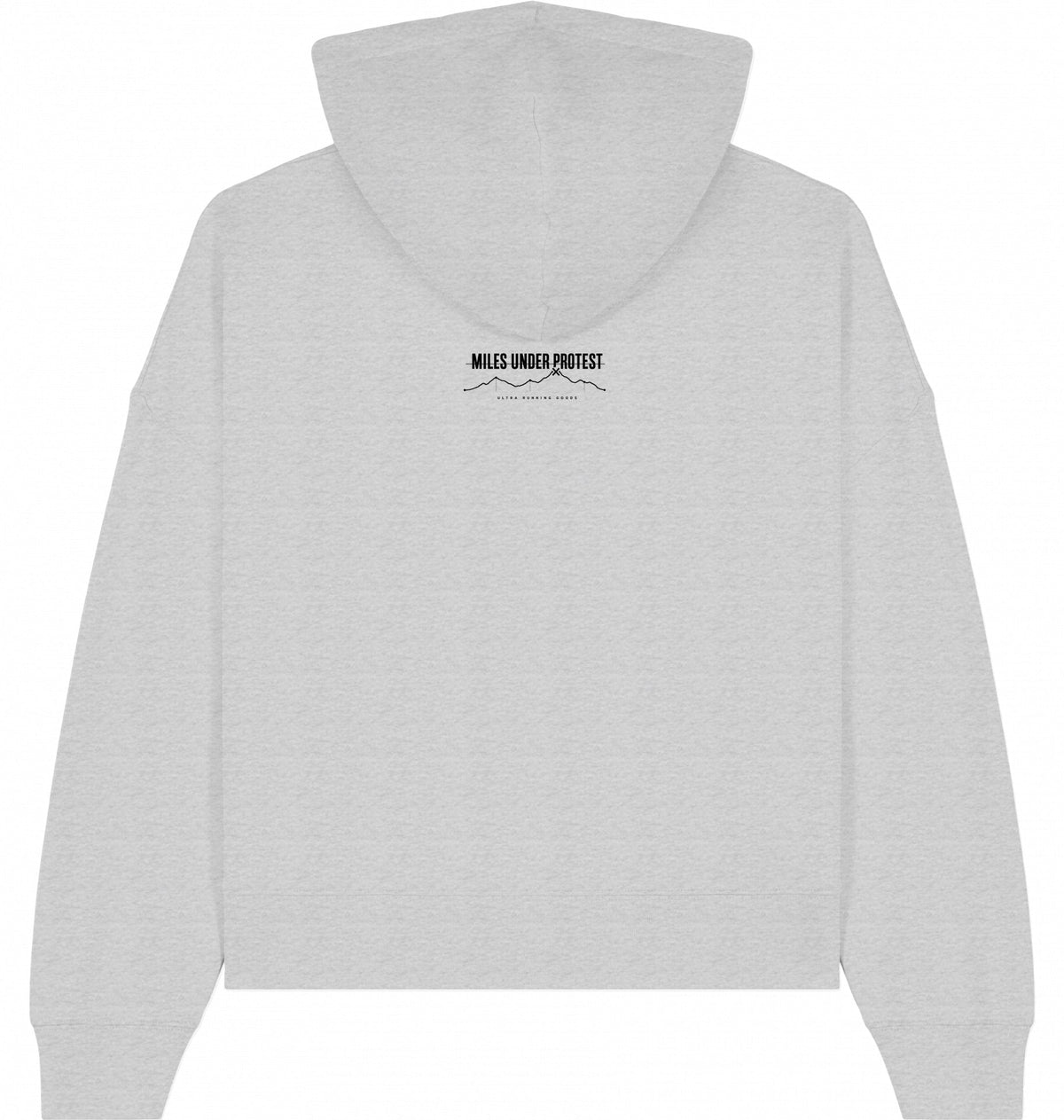 EMBRACE THE PAIN Women's Organic Hoodie – Black Print - Flat Mockup