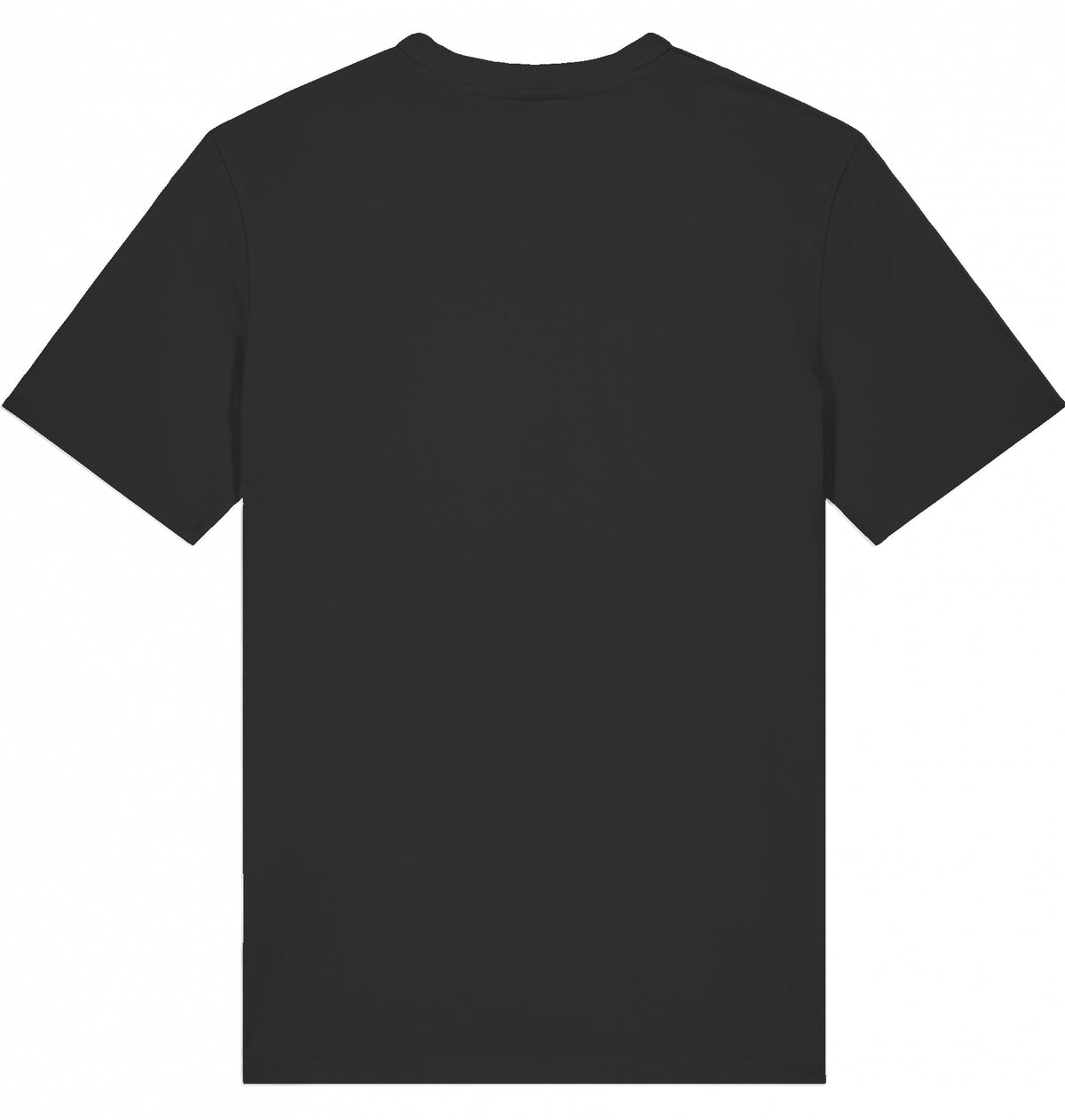 MILES UNDER PROTEST Tee – Organic Trail Running T-Shirt (White Print) - Flat Mockup