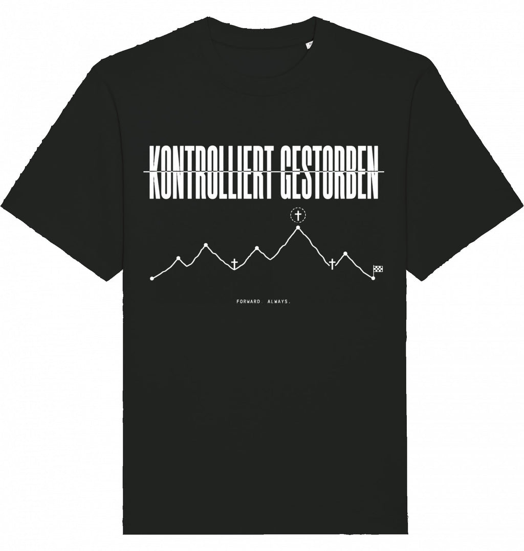KONTROLLIERT GESTORBEN Heavy Oversized Organic Tee - Flat Mockup