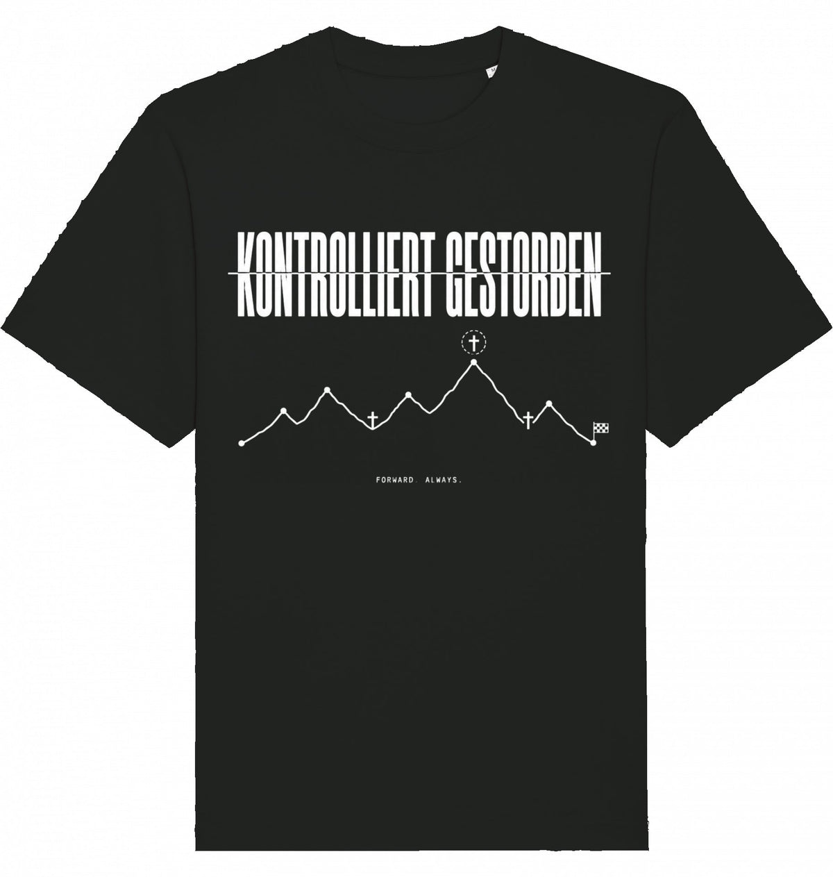 KONTROLLIERT GESTORBEN Heavy Oversized Organic Tee - Flat Mockup