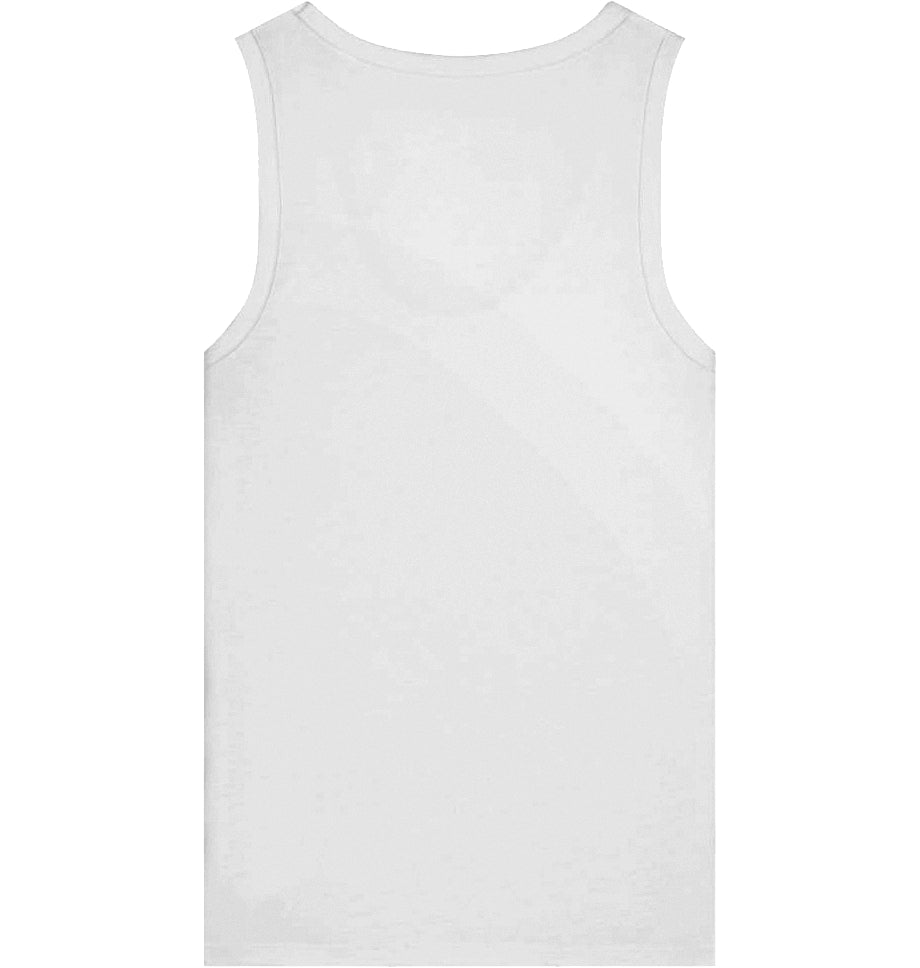 EMBRACE THE PAIN Women's Tank Top – Organic Fitted Top (Black Print) - Flat Mockup