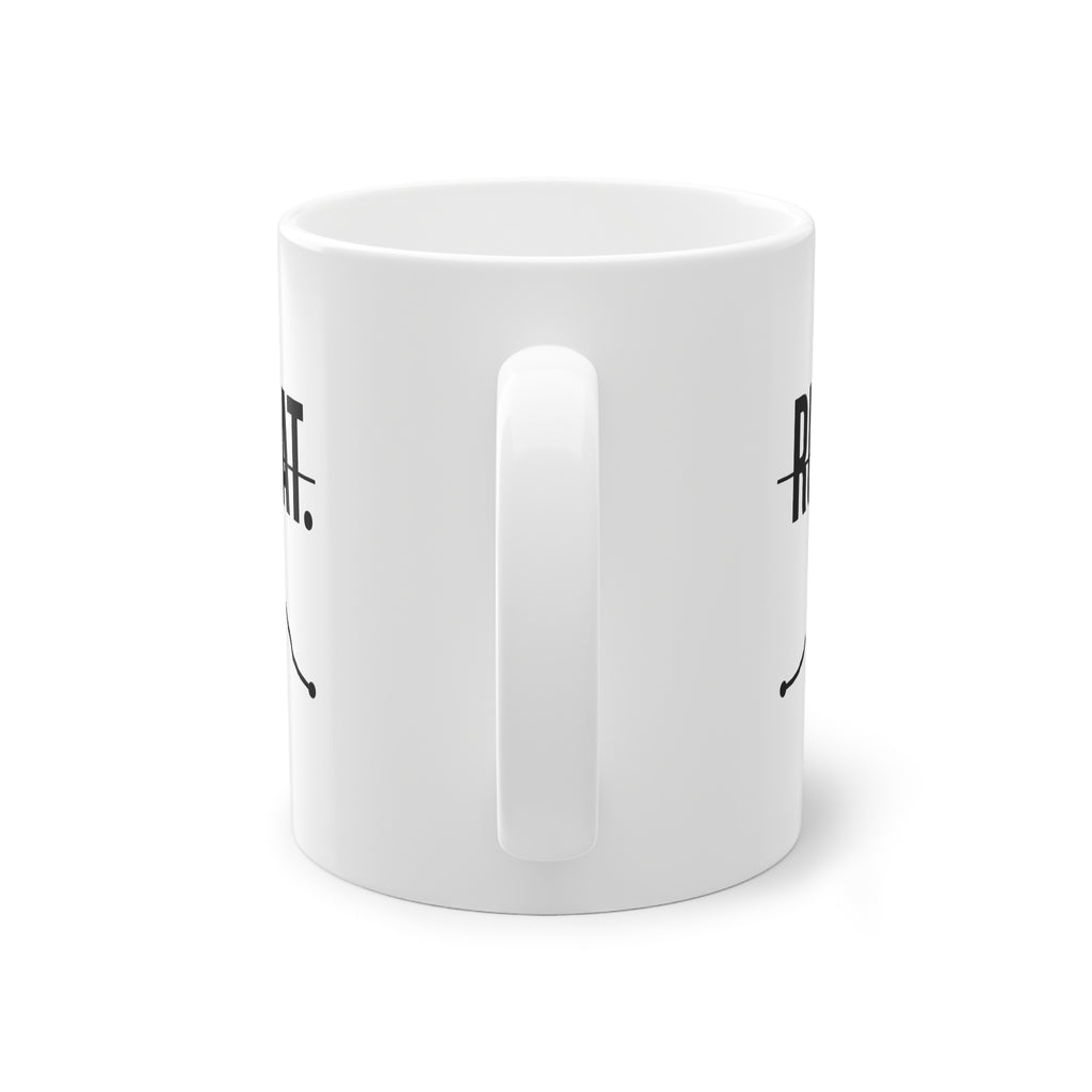 RUN. RECOVER. REPEAT. Mug – Ceramic Mug (Black Print)