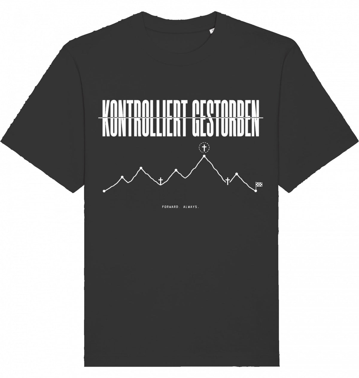 KONTROLLIERT GESTORBEN Heavy Oversized Organic Tee - Flat Mockup