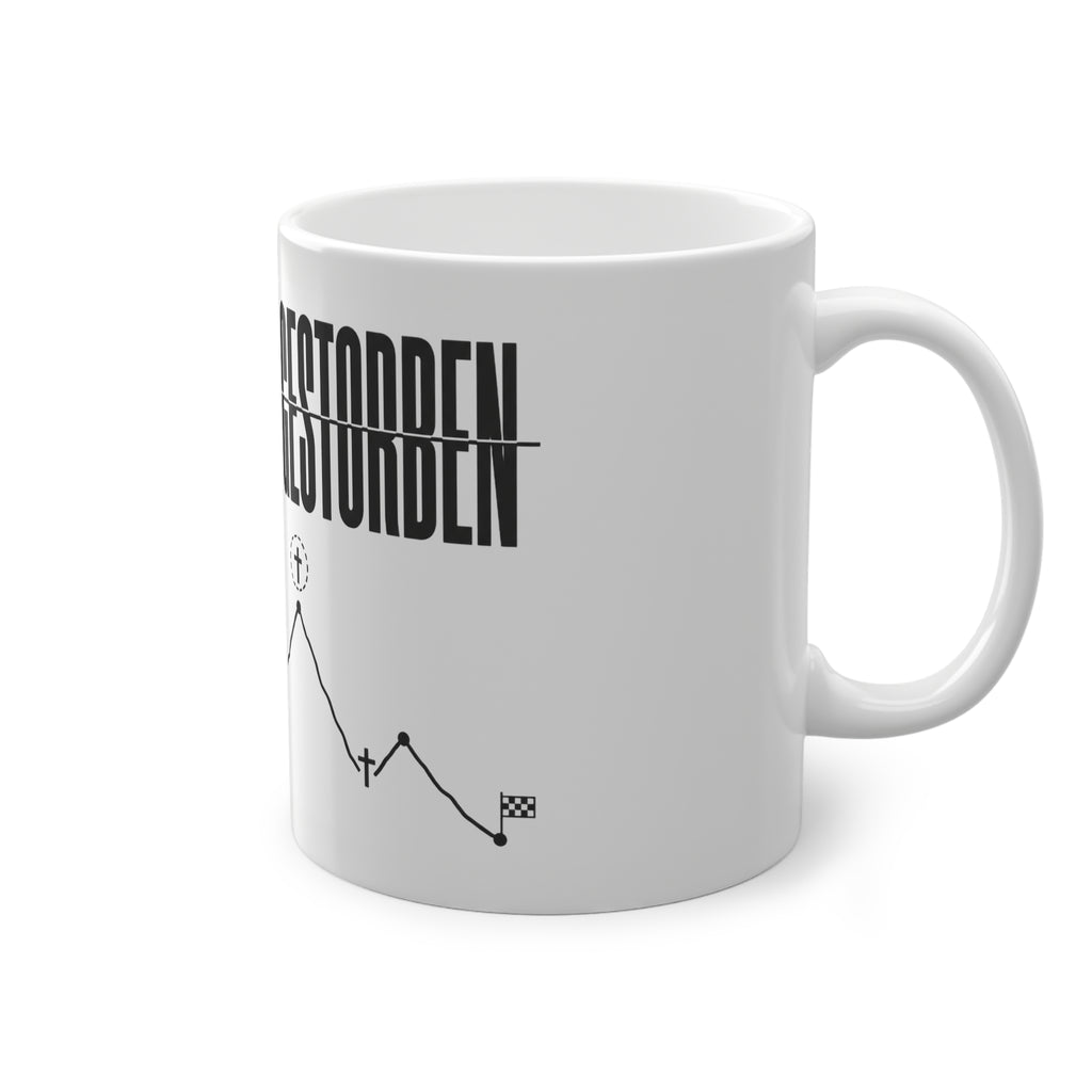 KONTROLLIERT GESTORBEN Mug – Ceramic Mug (Black Print)