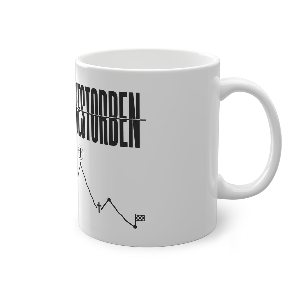 KONTROLLIERT GESTORBEN Mug – Ceramic Mug (Black Print)