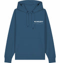 DOGS. COFFEE. RUNNING Hoodie – Organic Trail Running Hoodie (White Print) - Flat Mockup