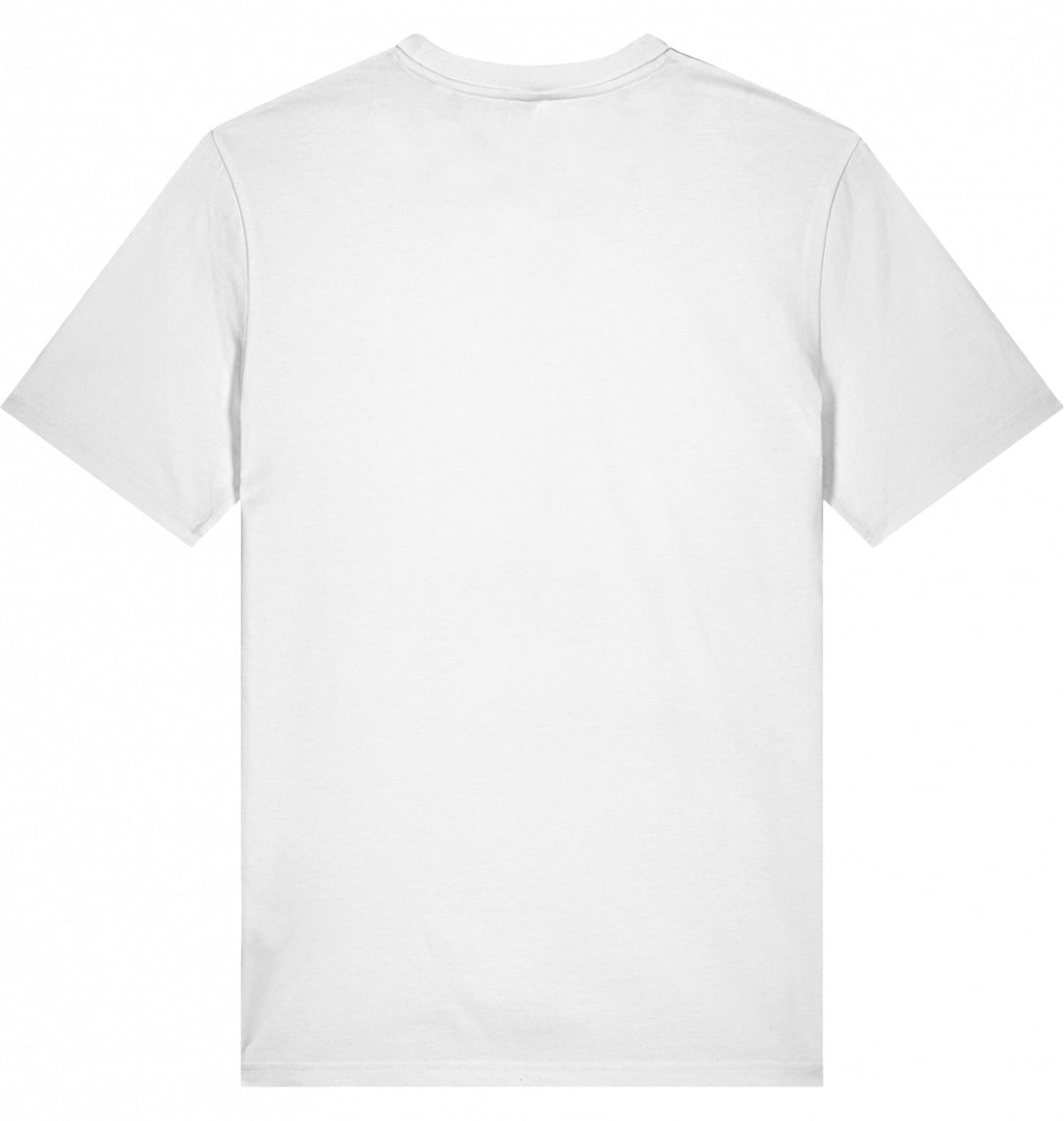 MILES UNDER PROTEST Tee – Organic Trail Running T-Shirt (Black Print) - Flat Mockup
