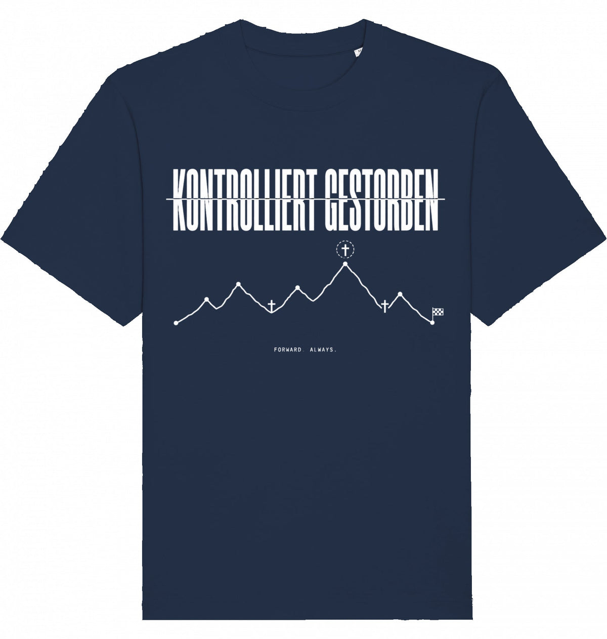 KONTROLLIERT GESTORBEN Heavy Oversized Organic Tee - Flat Mockup