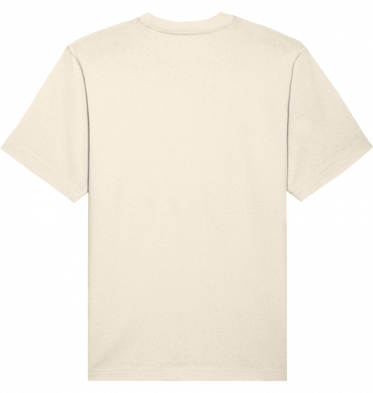 MILES UNDER PROTEST Heavy Tee – Oversized Organic T-Shirt (Black Print) - Flat Mockup
