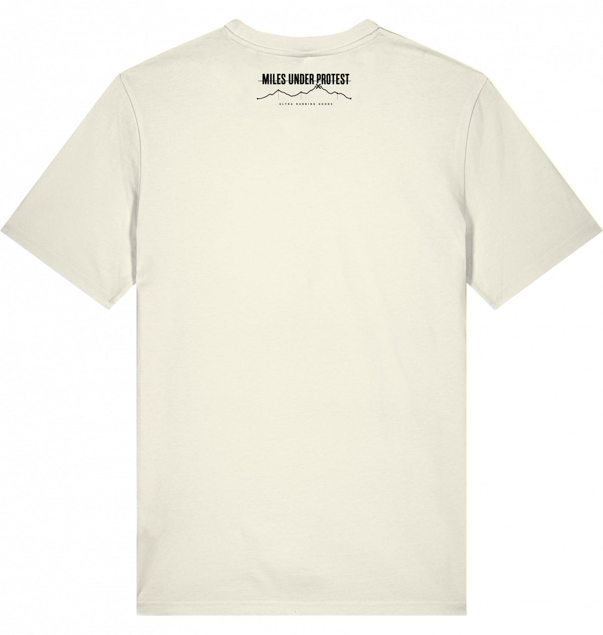 YOU CAN'T FAKE THE MILES Unisex T-Shirt - Black Print - Flat Mockup