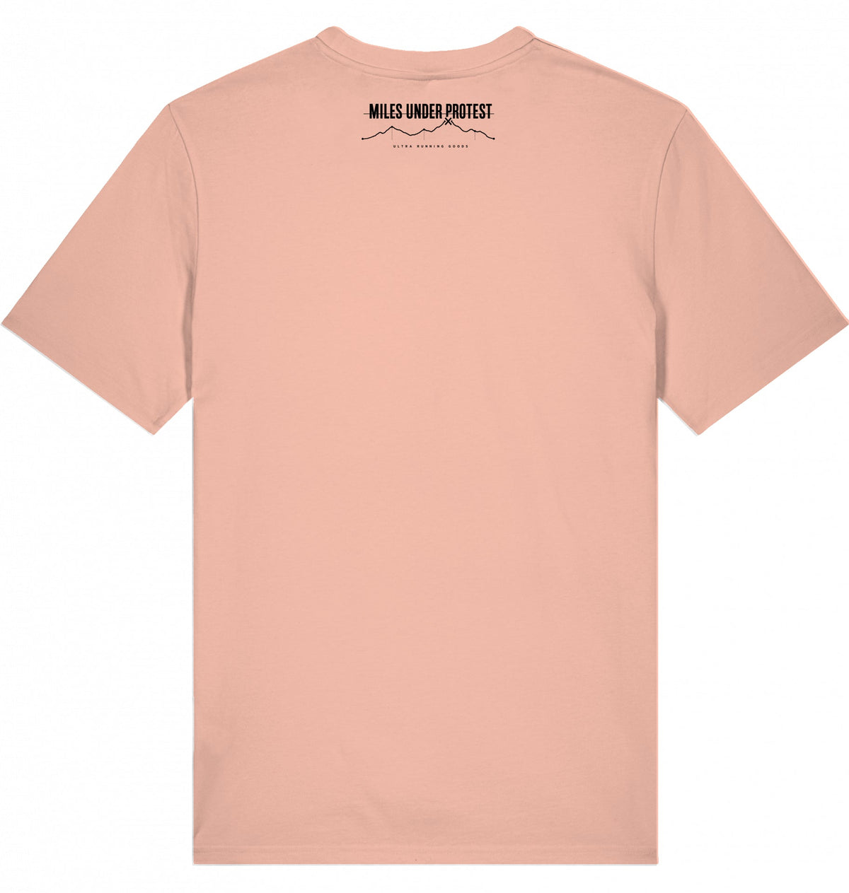 YOU CAN'T FAKE THE MILES Unisex T-Shirt - Black Print - Flat Mockup