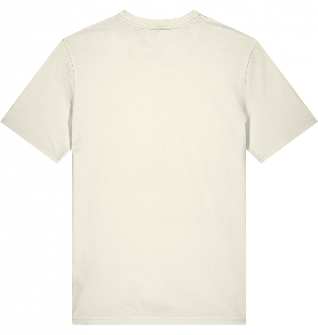 MILES UNDER PROTEST Tee – Organic Trail Running T-Shirt (Black Print) - Flat Mockup