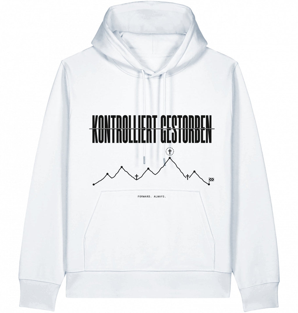KONTROLLIERT GESTORBEN Heavyweight Organic Hoodie - Flat Mockup