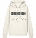 KONTROLLIERT GESTORBEN Organic Trail Running Hoodie - Black Print - Flat Mockup
