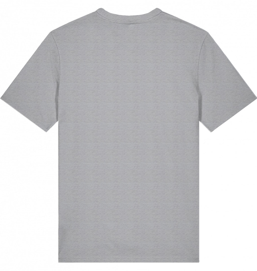 MILES UNDER PROTEST Tee – Organic Trail Running T-Shirt (Black Print) - Flat Mockup