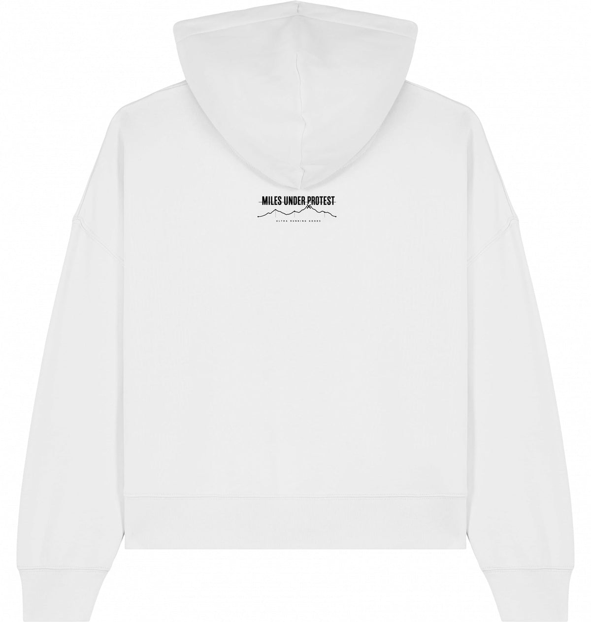 EMBRACE THE PAIN Women's Organic Hoodie – Black Print - Flat Mockup