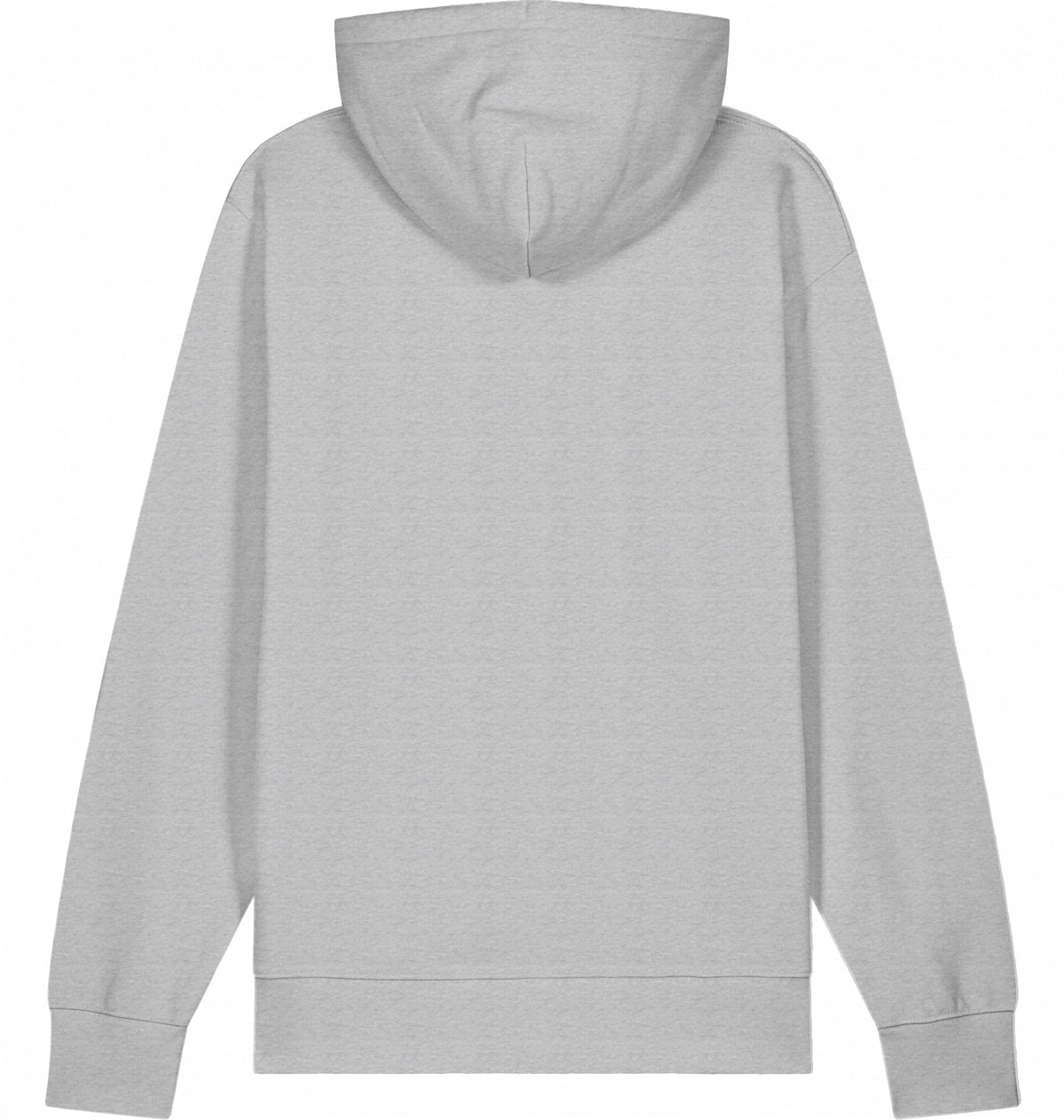 MILES UNDER PROTEST Hoodie – Organic Trail Running Hoodie (Black Print) - Flat Mockup