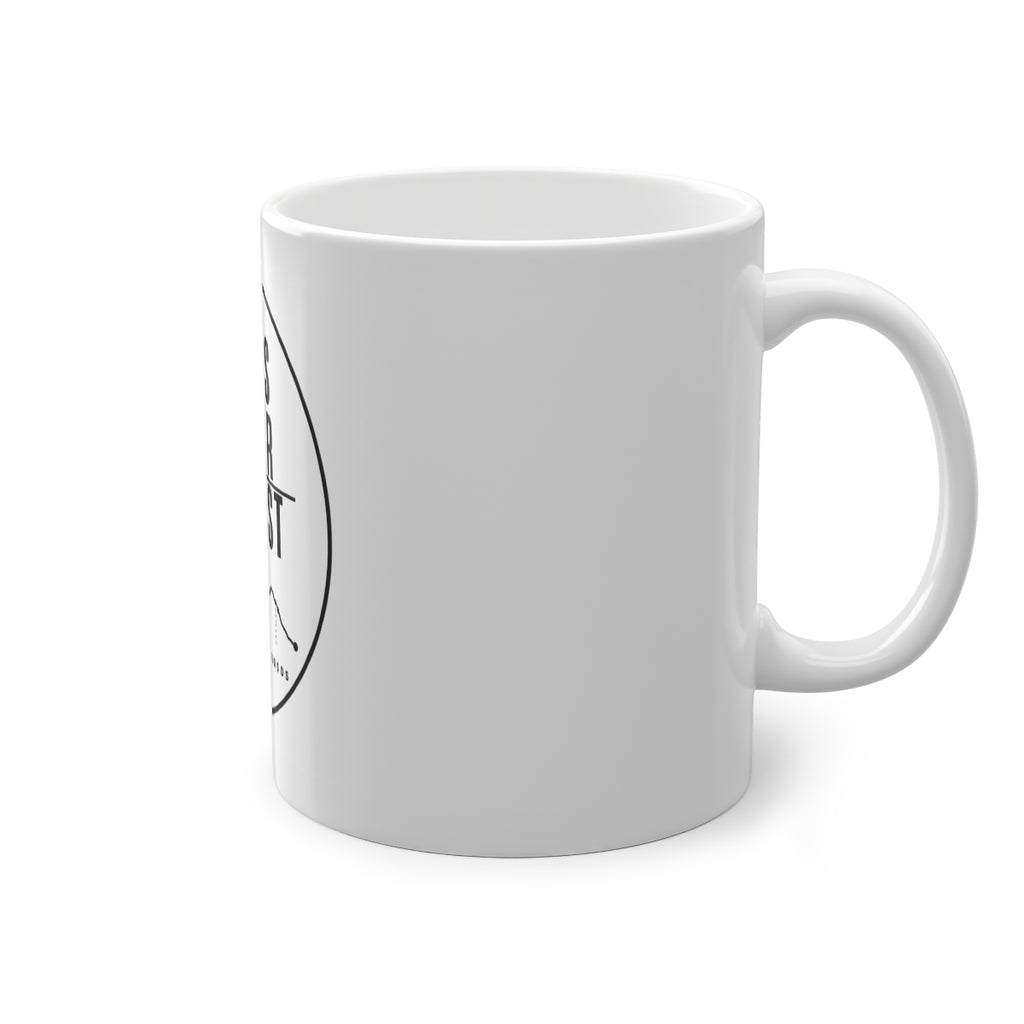 Miles Under Protest Logo Mug – right