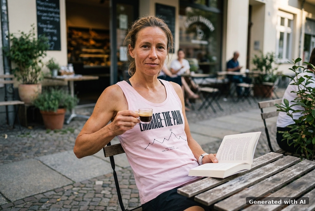 EMBRACE THE PAIN Women's Tank Top – Organic Fitted Top (Black Print) - Off_Duty Mockup (Front) [Cotton Pink]