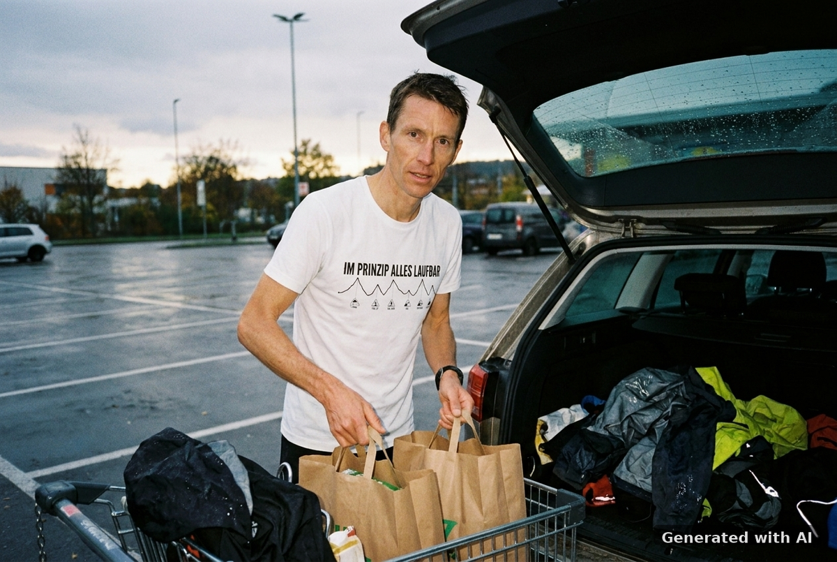 MUP "Im Prinzip Alles Laufbar" Unisex T-Shirt - Black Print - Off_Duty Mockup (Front) [White]