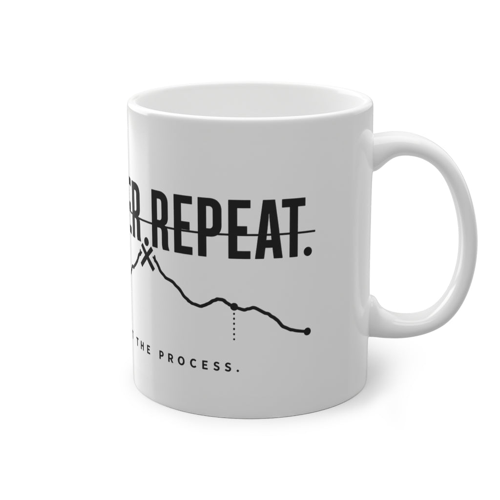 Run. Recover. Repeat. Mug – right